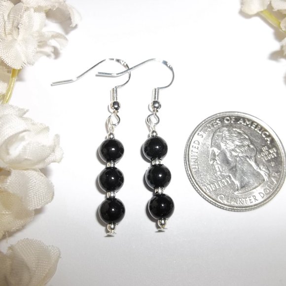 Basic Black Earrings Set Costume Jewelry NWT 5267 - Picture 2 of 8